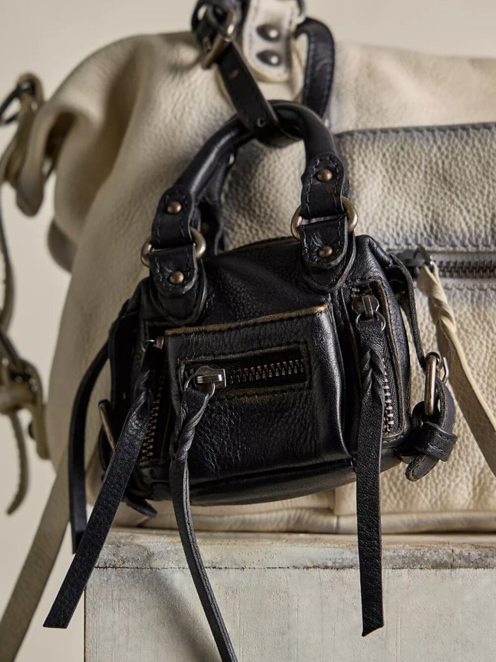 FREE PEOPLE We The Free Micro Emerson Mini Bag 🔥 Black 🔥 NWT